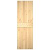 vidaXL Porta Scorrevole con Set Hardware 70x210 cm Legno Massello Pino