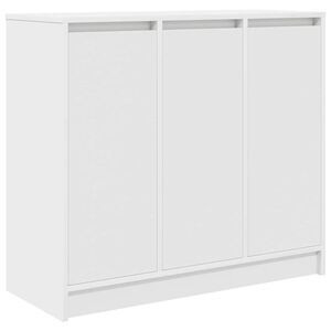 vidaXL Credenza Bianca 85x34x76 cm in Legno Multistrato