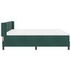 vidaXL Letto a molle con materasso Verde Scuro 200 x 180 cm Poliestere