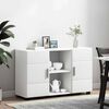 vidaXL Credenza Bianco 88,5 x 30,5 x 55,5 cm Legno multistrato