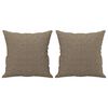 vidaXL Cuscini Decorativi 2 pz Tortora 40x40 cm in Tessuto