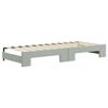vidaXL Divano Letto con Letto Estraibile Grigio Chiaro 80x200 Velluto