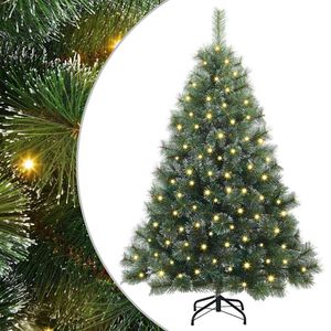 vidaXL Albero di Natale artificiale con 150 LED Verde 150 cm PE e PVC