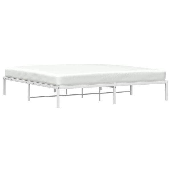 vidaXL Giroletto Metallo Bianco 193x203 cm