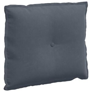 vidaXL Cuscino per Schiena Grigio scuro 60 x 50 cm Tessuto in Cords