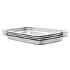 vidaXL Contenitori Gastronorm 4 pz GN 1/1 40 mm in Acciaio Inox