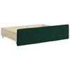 vidaXL Divano Letto Estraibile Cassetti Verde Scuro 80x200cm Velluto