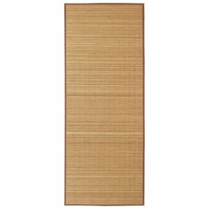 vidaXL Tappeto Rettangolare in Bamb&ugrave; Marrone 80 x 200 cm