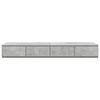 vidaXL Cassetti per letto Grigio cemento 120 x 36,5 x 16,5 cm