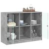vidaXL Credenza Grigio Cemento 102x37x75,5 cm in Legno Multistrato