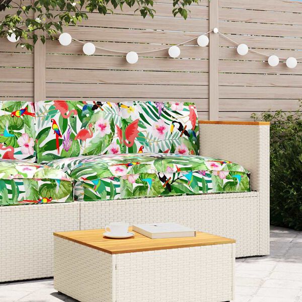 vidaXL Set di Cuscini Floreale 3 pcs Multicolore Tessuto Oxford