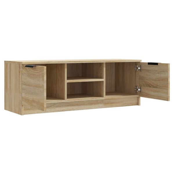 vidaXL Mobile Porta TV Rovere Sonoma 102x35x36,5 cm Legno Multistrato