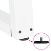 vidaXL Gambe per tavolo da pranzo a forma di V 3 pz bianche 100x(72-73,3) cm in acciaio