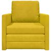 vidaXL Divano letto 60cm Giallo Scuro Velluto