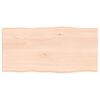 vidaXL Piano per Tavolo 80x40x(2-4) cm Rovere Non Trattato Bordi Vivi