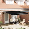 vidaXL Tessuto per Tenda con Nero 400 &times; 300 cm Poliestere