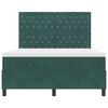 vidaXL Letto a molle con materasso Verde Scuro 140 x 200 cm Tessuto