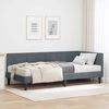 vidaXL Struttura Letto Angolare con Materasso 2 pcs Grigio Velluto