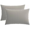 vidaXL Cuscino con cuscino HEERLEN 2 pz Grigio Poliestere