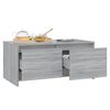 vidaXL Tavolino da Salotto Grigio Sonoma 90x50x41,5 cm in Truciolato