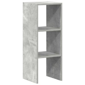 vidaXL Libreria Impilabili Grigio Cemento 30x30x80cm Legno Multistrato