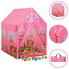 vidaXL Tenda da Gioco per Bambini Rosa con 250 Palline 69x94x104 cm