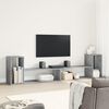 vidaXL Mobili TV Muro 2pz Grigio Cemento 100x30x50cm Legno Multistrato