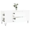 vidaXL Tavolino da Salotto Bianco 102x44,5x50 cm in Legno Multistrato