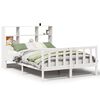 vidaXL Letto Libreria senza Materasso Bianco 160x200 cm Legno di Pino
