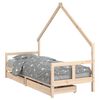 vidaXL Giroletto Bambini con Cassetti 80x200 cm Legno Massello di Pino