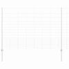vidaXL Recinzione con Posto Argento 1,5 x 25 m Acciaio