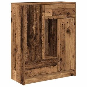 vidaXL Credenza con Cassetti e Ante Legno Antico 73x31x90 cm