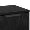 vidaXL Credenza Rovere Nero 30 x 30 x 70 cm Legno multistrato