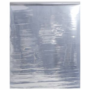 vidaXL Pellicola Solare Statica Riflettente Argento 90x1000 cm PVC