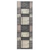 vidaXL Runner Tappeto LESAKA Marrone 100 x 450 cm Velluto diamante