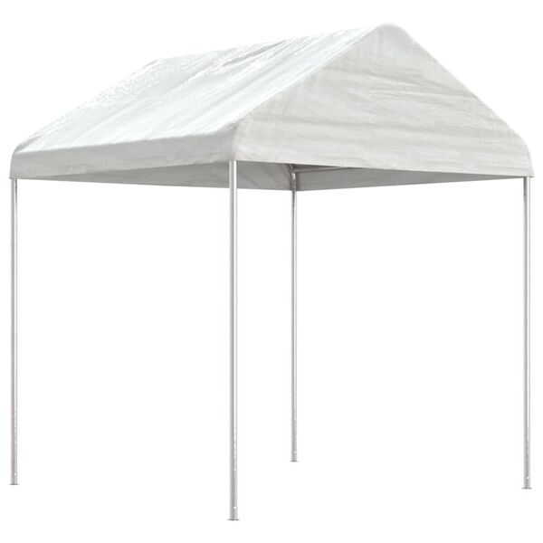 vidaXL Gazebo con Tetto Bianco 15,61x2,28x2,69 m in Polietilene