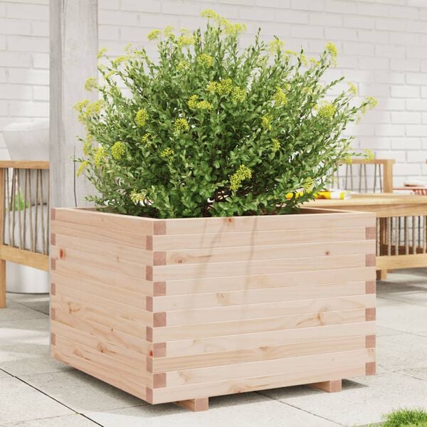 vidaXL Fioriera da Giardino 70x70x49,5 cm in Legno Massello di Pino