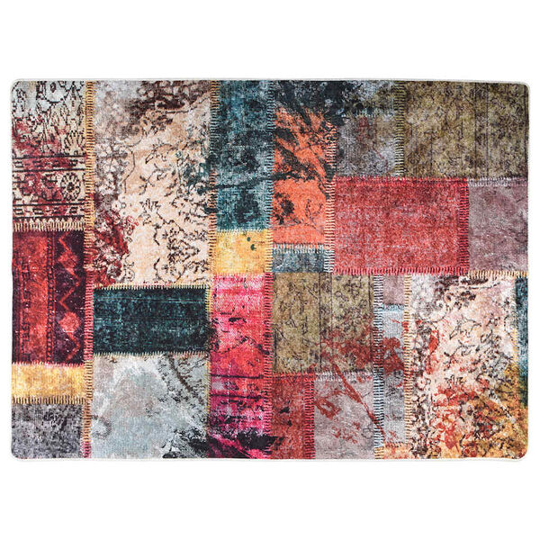 vidaXL Tappeto Lavabile Patchwork 120x180 cm Multicolore