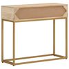 vidaXL Tavolo Consolle 90x30x76 cm in Legno Massello di Mango e Ferro