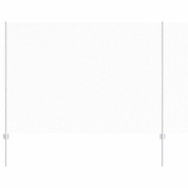 vidaXL Recinzione con Posto Argento 1,6 x 50 m Acciaio