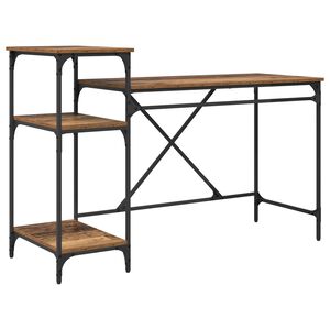 vidaXL Scrivania Legno vecchio Legno ingegnerizzato 135 x 50 x 90 cm