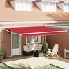vidaXL Tenda da Sole Rosso 450 x 300 x 165 cm Poliestere e Metallo