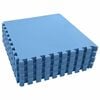vidaXL Tappetino per piscina 24 pz Blu 8,64 ㎡ Schiuma EVA