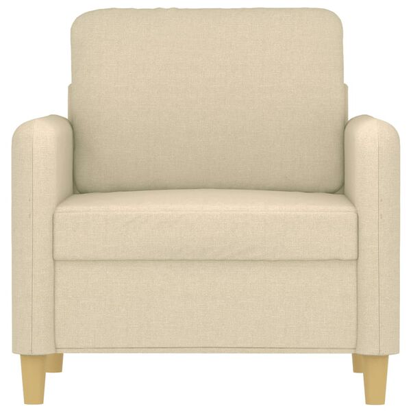 vidaXL Poltrona Crema 60 cm in Tessuto