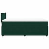 vidaXL Giroletto a Molle con Materasso Verde Scuro 90x190 cm Velluto