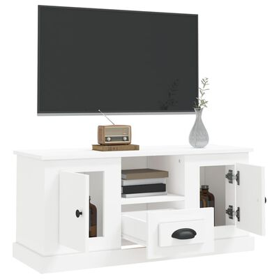 Mobile TV VidaXL | 140x40x35.5 Cm | Con 2 Ante E 2 Scomparti | Bianco | In Legno Multistrato - Foto 11