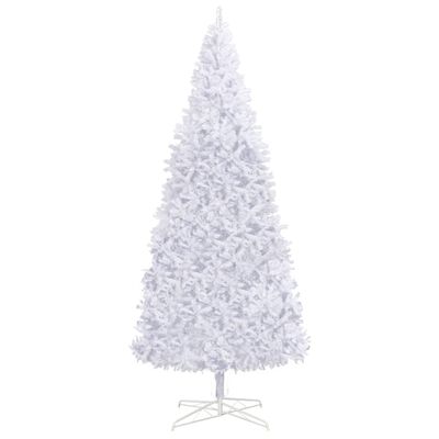 vidaXL Albero di Natale Preilluminato con Palline e LED Bianco 400 cm