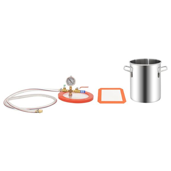 vidaXL Camera a Vuoto in Acciaio Inox 5,5 L