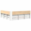 vidaXL Letto Libreria Bianco 180 x 200 cm Legno multistrato