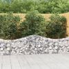 vidaXL Cesti Gabbioni ad Arco 50 pz 200x30x60/80 cm Ferro Zincato